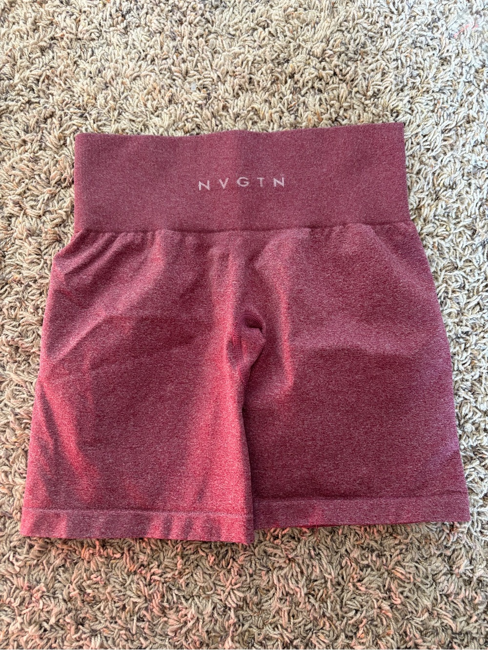 NVGTN High-Waist Wine Red Bike Shorts